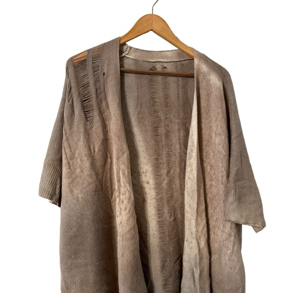 ✨ Raquel Allegra Distressed Cashmere Cardigan Sweater - Picture 5 of 7
